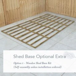 20' X 10' Forest Beckwood 25yr Guarantee Shiplap Pressure Treated Windowless Double Door Apex Wooden Shed (5.96m X 3.21m) -Halls || Lifetime || Keter Sales beckwood wooden shed base 10x20 image 1