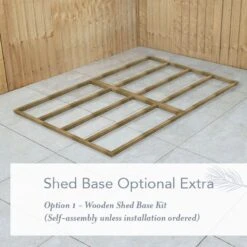 10' X 6' Forest Beckwood 25yr Guarantee Shiplap Pressure Treated Double Door Reverse Apex Wooden Shed (3.01m X 1.99m) -Halls || Lifetime || Keter Sales beckwood wooden shed base 6x10 image 3