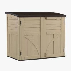 4'5 X 2'8 Suncast Kensington Plastic Garden Storage Shed (1.35m X 0.83m) -Halls || Lifetime || Keter Sales bms3400 4 5 x 2 8 suncast kensington plastic shed cutout min