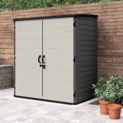 5'10 X 3'8 Suncast XL Vertical Plastic Garden Shed (1.79m X 1.12m)