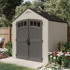 7' X 7' Suncast Cloverdale Plastic Garden Shed (2.24m X 2.17m)
