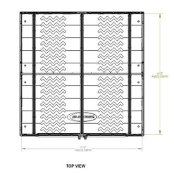 7' X 7' Suncast Modernist Plastic Garden Storage Shed - Peppercorn (2.20m X 2.22m) -Halls || Lifetime || Keter Sales bms7780 7x7 suncast modernist plastic garden storage shed peppercorn drawing3 min 1