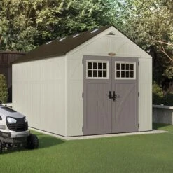 8' X 13' Suncast New Tremont Two Apex Roof Plastic Garden Storage Shed (2.43m X 4.03m) -Halls || Lifetime || Keter Sales bms8130 03