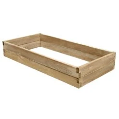 Forest Caledonian Rectangular Raised Bed 6'x3' (1.8x0.9m) -Halls || Lifetime || Keter Sales cal18090 caledonian rectangular bed 180x90cm render2 min