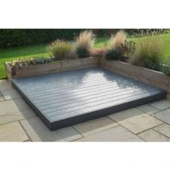 Forest 8' X 8' Composite Decking Kit - Grey (2.4m X 2.4m) -Halls || Lifetime || Keter Sales cdkitgy composite deck kit grey insitu2 min