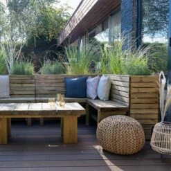 5'3 X 5'3 Forest Linear Corner Wooden Planter (1.6m X 1.6m) -Halls || Lifetime || Keter Sales cornlinpl160 3