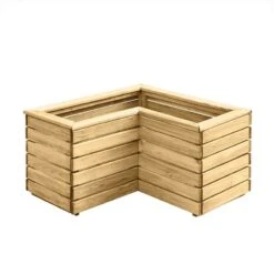 2'7 X 2'7 Forest Linear Corner Wooden Planter (0.8m X 0.8m) -Halls || Lifetime || Keter Sales cornlinpl80 1