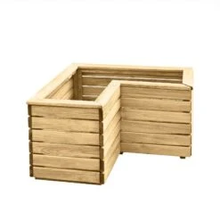 2'7 X 2'7 Forest Linear Corner Wooden Planter (0.8m X 0.8m) -Halls || Lifetime || Keter Sales cornlinpl80 2