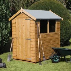 6' X 6' Traditional Standard Shiplap Apex Wooden Garden Shed (1.83m X 1.83m)