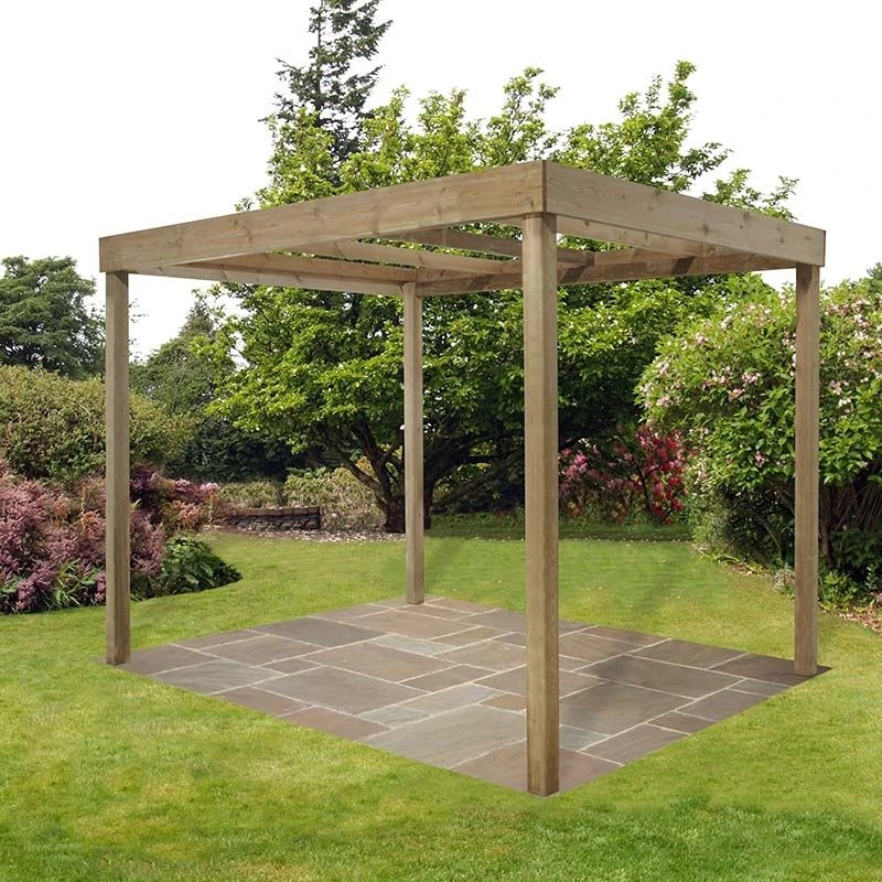 Forest Dining Wooden Garden Pergola Kit 10'x8' 1 Forest Dining Wooden Garden Pergola Kit 10'x8'