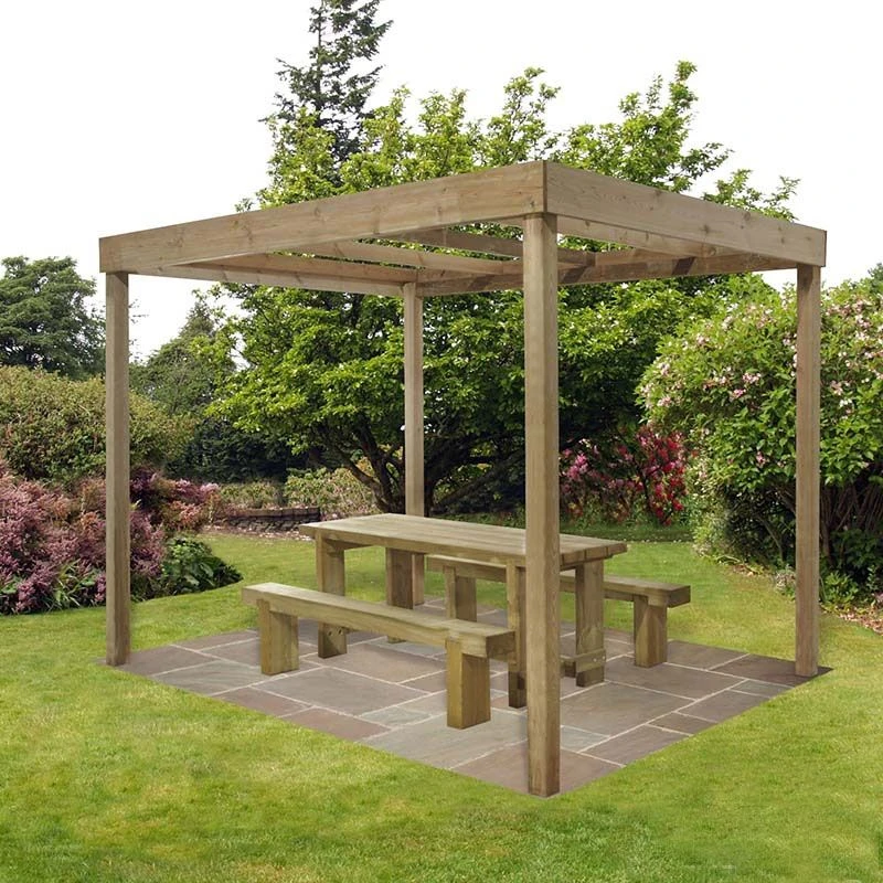 Forest Dining Wooden Garden Pergola Kit 10'x8' 2 Forest Dining Wooden Garden Pergola Kit 10'x8' - Image 2