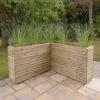 5'3 X 5'3 Forest Linear Corner Wooden Planter (1.6m X 1.6m)