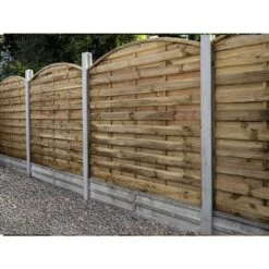 Forest 6' X 6' Pressure Treated Decorative Domed Top Fence Panel (1.8m X 1.8m) -Halls || Lifetime || Keter Sales dtp18 1
