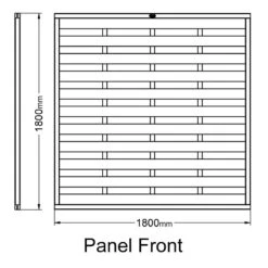 Forest 6' X 6' Europa Plain Pressure Treated Decorative Fence Panel (1.8m X 1.8m) -Halls || Lifetime || Keter Sales egfp 03