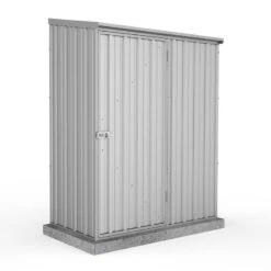 5' X 2'7 Absco Space Saver Pent Metal Shed - Zinc (1.52m X 0.79m)