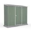 7'5 X 2'7 Absco Space Saver Pent Metal Shed - Pale Eucalyptus (2.26m X 0.79m)