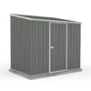 7'5 X 5' Absco Space Saver Pent Metal Shed - Grey (2.26m X 1.52m)