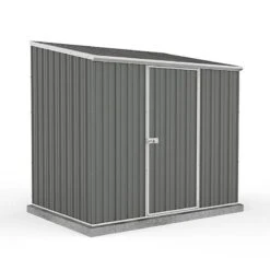 7'5 X 5' Absco Space Saver Pent Metal Shed - Grey (2.26m X 1.52m)