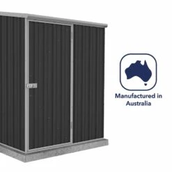 5' X 3' Absco Space Saver Pent Metal Shed - Dark Grey (1.52m X 0.78m) -Halls || Lifetime || Keter Sales esdxl20met103 5x3 absco dark grey feature6 min