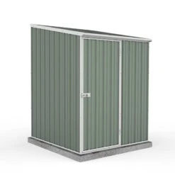 5' X 5' Absco Space Saver Pent Metal Shed - Pale Eucalyptus (1.52m X 1.52m)