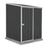 5' X 5' Absco Space Saver Pent Metal Shed - Dark Grey (1.52m X 1.52m)
