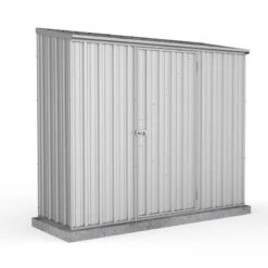 7'5 X 3' Absco Space Saver Pent Metal Shed - Zinc (2.26m X 0.78m)