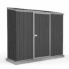 7'5 X 3' Absco Space Saver Pent Metal Shed - Dark Grey (2.26m X 0.78m)