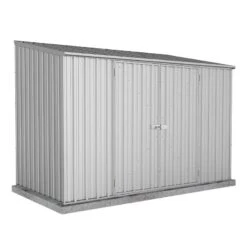 10' X 5' Absco Space Saver Double Door Metal Shed - Zinc (3m X 1.52m)