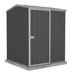 5' X 5' Absco Premier Titanium Reverse Apex Metal Shed - Dark Grey (1.52m X 1.52m)