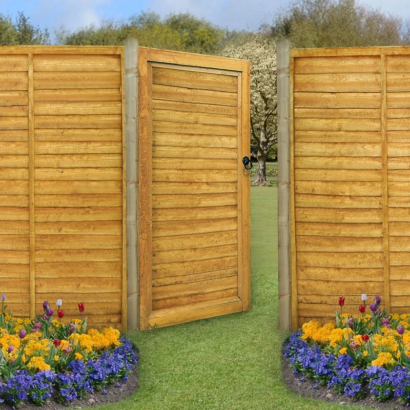 Forest 3' X 6' Wooden Lap Side Garden Gate (0.91m X 1.83m) 2 Forest 3' X 6' Wooden Lap Side Garden Gate (0.91m X 1.83m) - Image 2