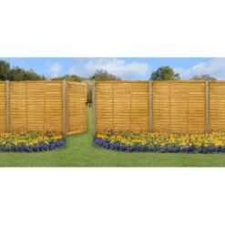 Forest 3' X 6' Wooden Lap Side Garden Gate (0.91m X 1.83m) 9 Forest 3' X 6' Wooden Lap Side Garden Gate (0.91m X 1.83m) -Halls || Lifetime || Keter Sales flg63 04