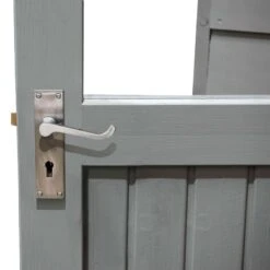 6' X 4' Forest Retreat Grey Luxury Shed (1.81m X 1.22m) - Installation Included -Halls || Lifetime || Keter Sales fra46gyin forest retreat 6x4 apex shed grey close up min