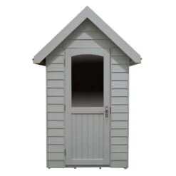6' X 4' Forest Retreat Grey Luxury Shed (1.81m X 1.22m) - Installation Included -Halls || Lifetime || Keter Sales fra46gyin forest retreat 6x4 apex shed grey cutout4 min 1