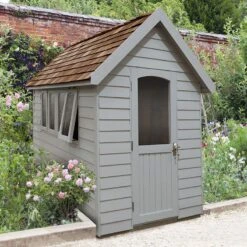8' X 5' Forest Retreat Grey Luxury Shed (2.41m X 1.5m) - Installation Included