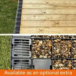 10x3 Plastic Shed Base Kit -Halls || Lifetime || Keter Sales french drain anchor block 1