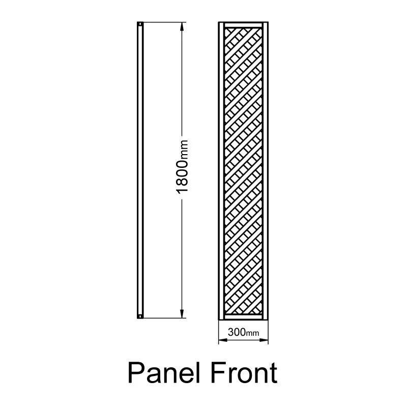 Forest 6' X 1' Rosemore Pressure Treated Diamond Trellis (1.8m X 0.3m) 3 Forest 6' X 1' Rosemore Pressure Treated Diamond Trellis (1.8m X 0.3m) - Image 3