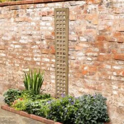 Forest 6' X 1' Premium Framed Decorative Contemporary Square Garden Trellis (1.8m X 0.3m)