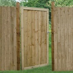 Forest 3' X 6' Featheredge Pressure Treated Wooden Side Garden Gate (0.92m X 1.8m)