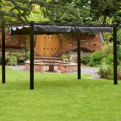 13' X 10' Glendale Seville Grey Garden Gazebo (4m X 3m)