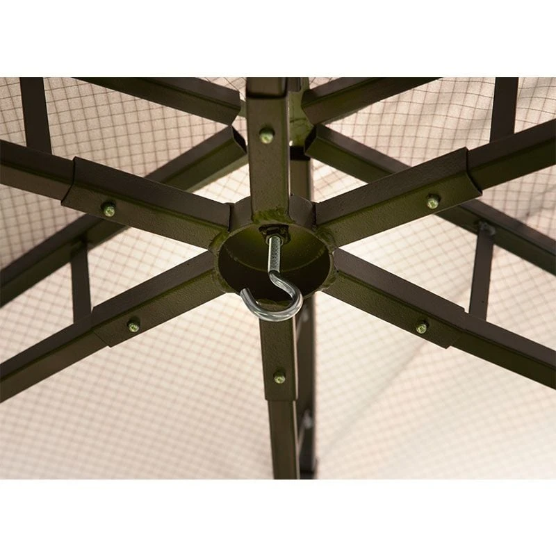 5'9 X 5'9 Glendale Big Hex Hexagonal Grey Garden Gazebo (1.75m X 1.75m) 3 5'9 X 5'9 Glendale Big Hex Hexagonal Grey Garden Gazebo (1.75m X 1.75m) - Image 3