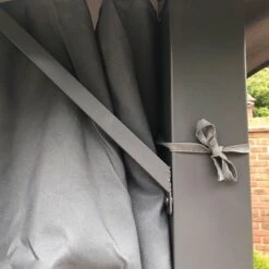 13' X 10' Glendale Highfield Grey Garden Gazebo (4m X 3m) -Halls || Lifetime || Keter Sales gl1802 13x10 glendale highfield grey garden gazebo close up3 min