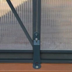8'x16' Palram Canopia Glory Grey Large Polycarbonate Greenhouse (2.4x4.8m) -Halls || Lifetime || Keter Sales glory gr palram anchoring kit 2