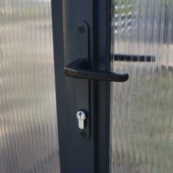 8'x16' Palram Canopia Glory Grey Large Polycarbonate Greenhouse (2.4x4.8m) -Halls || Lifetime || Keter Sales glory gr palram door handle 2