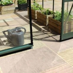 8' X 12' Halls Cotswold Blockley Greenhouse In Green With Toughened Glass (2.56m X 3.79m) -Halls || Lifetime || Keter Sales green threshold min 1 6