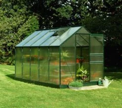 6'4 X 10'6 Green Frame Halls Popular 106 Greenhouse (1.93 X 3.19m) -Halls || Lifetime || Keter Sales green popular 106 green base polycarb
