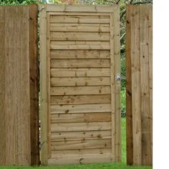 Forest 3' X 6' Pressure Treated Wooden Lap Side Garden Gate (0.92m X 1.83m)
