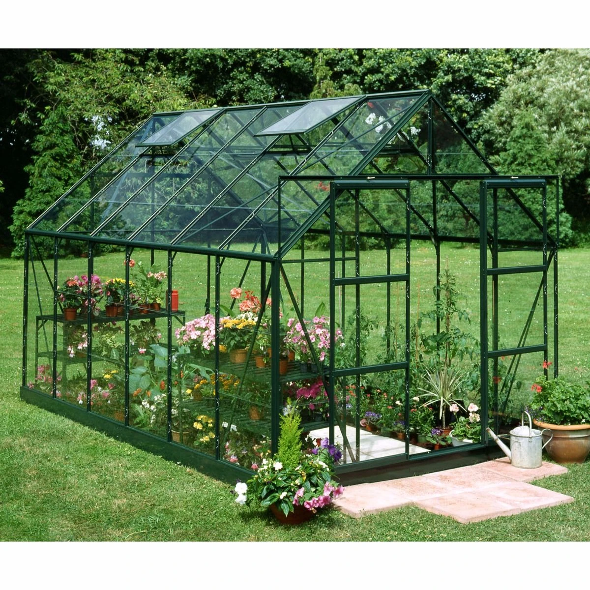 8'6 X 12’8 Green Frame Halls Magnum 812 Greenhouse (2.57 X 3.84m) 1 8'6 X 12’8 Green Frame Halls Magnum 812 Greenhouse (2.57 X 3.84m)