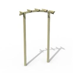 Forest Hanbury Dome Top Wooden Garden Pergola Arch 4'5 X 1'8 -Halls || Lifetime || Keter Sales handta 2