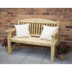 Forest Harvington Wooden Garden Bench 4'x2' (1.2x0.6m) -Halls || Lifetime || Keter Sales harbe4hd 1