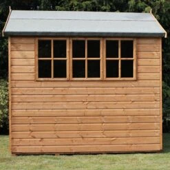 18' X 10' Traditional Heavy Duty Shiplap Apex Wooden Garden Shed (5.5m X 3.05m) -Halls || Lifetime || Keter Sales heavy duty apex sheds insitu2 min 8